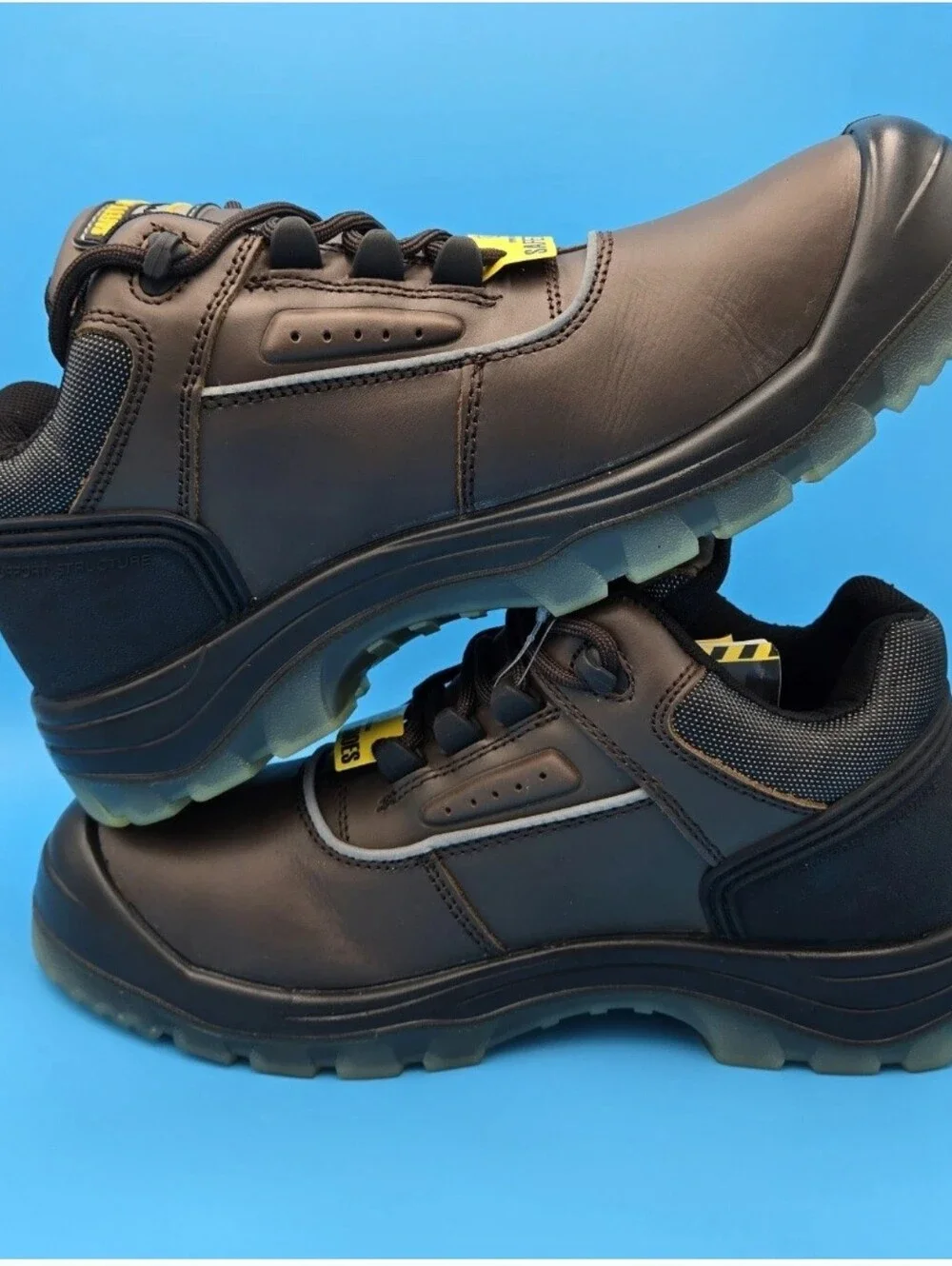 Men's Work Shoes SAFETY JOGGER PLUTO Dark Bronw/Black Steel Toe New